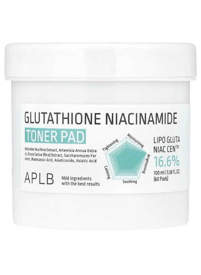 APLB، جلوتاثيون نياكيناميد، وسادة تونر، 60 وسادة، (100 مل) - Image 1